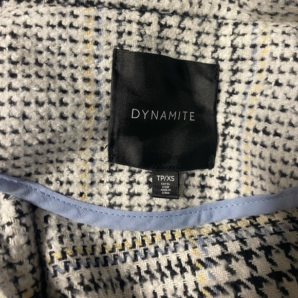 HOUNDSTOOTH TEXTURED DYNAMITE TRENCH - Picture 6 of 11